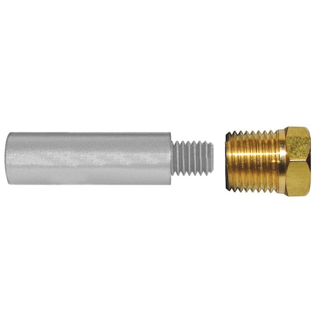 Tecnoseal E2 Pencil Zinc w/Brass Cap TEC-E2-C